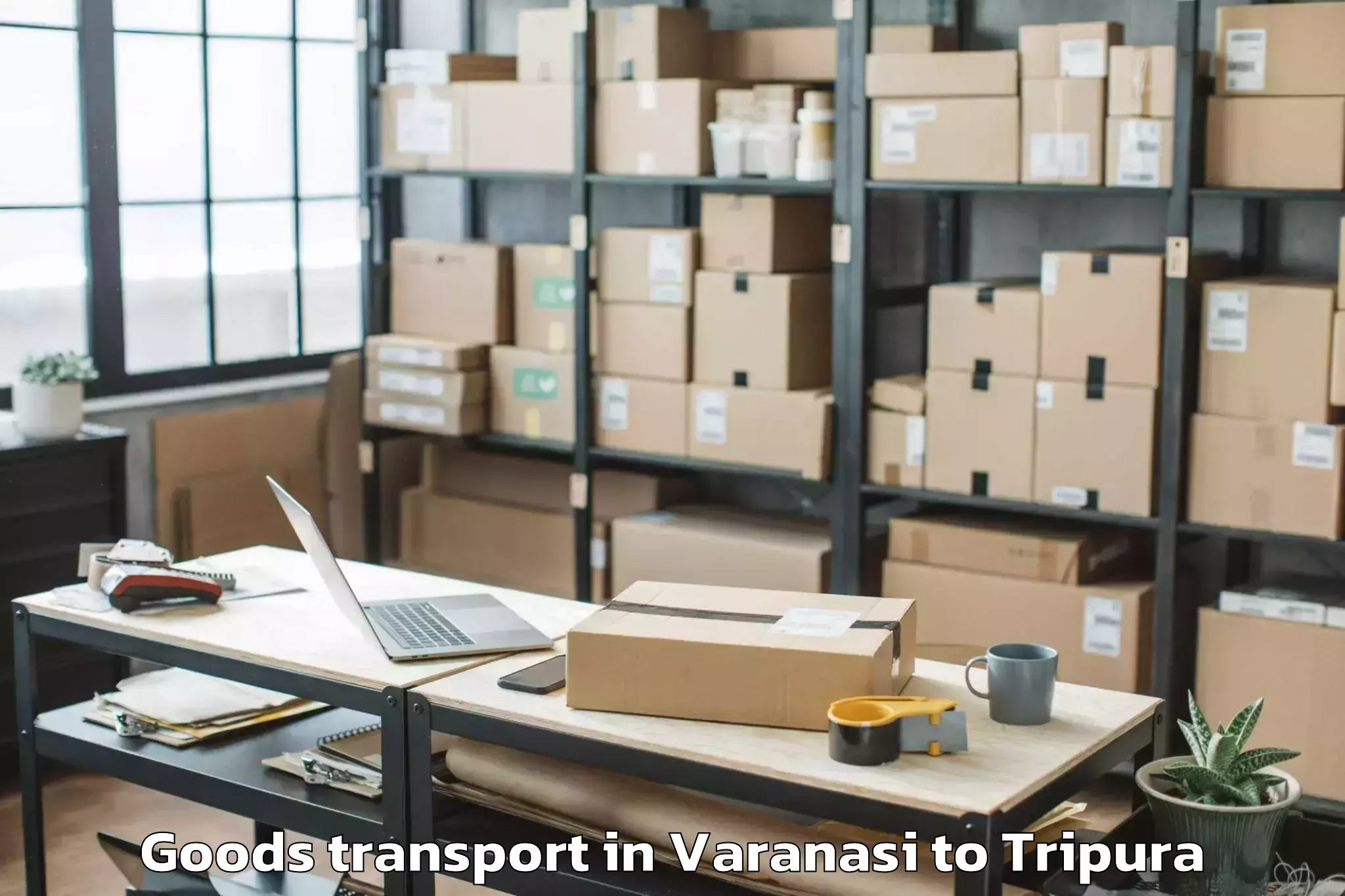 Varanasi to Aambasa Goods Transport Booking